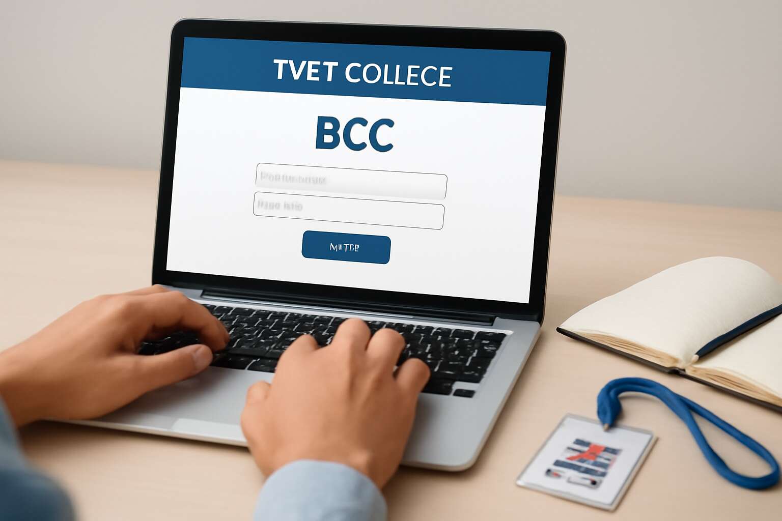 tvet college bcc login with student number